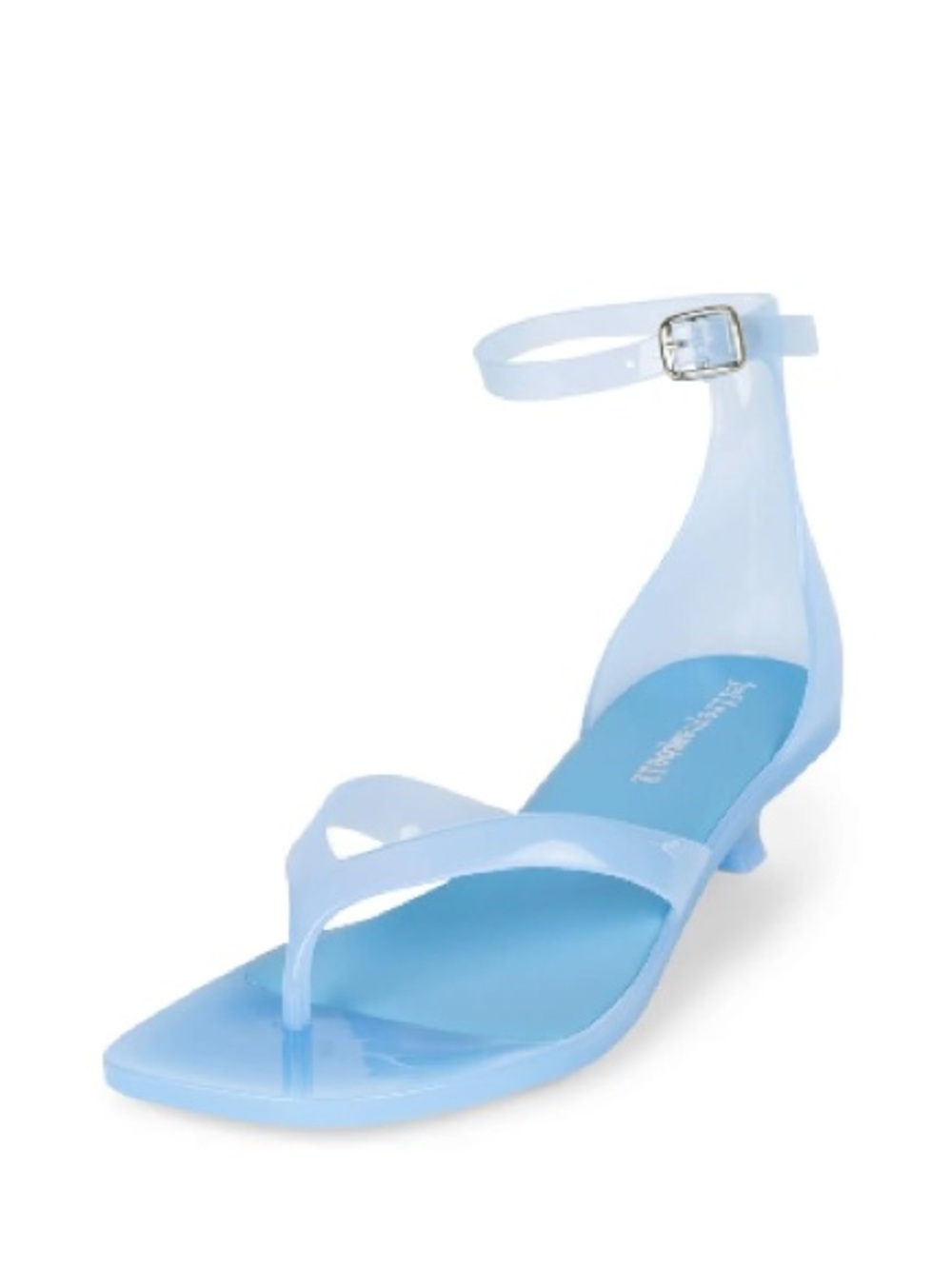 NEW Jeffrey Campbell GUMMY-THG Light Blue Size 9 Jelly Thong Kitten Heel Sandal